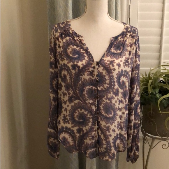 Lucky Brand Tops - Lucky Brand Boho Blouse Size M
